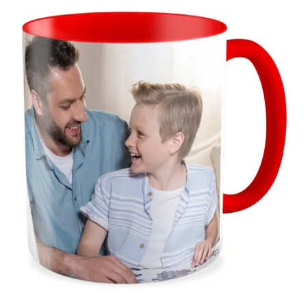 FOTO Kubek czerwony 330ml dla TATY